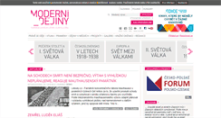 Desktop Screenshot of moderni-dejiny.cz