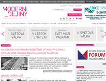 Tablet Screenshot of moderni-dejiny.cz